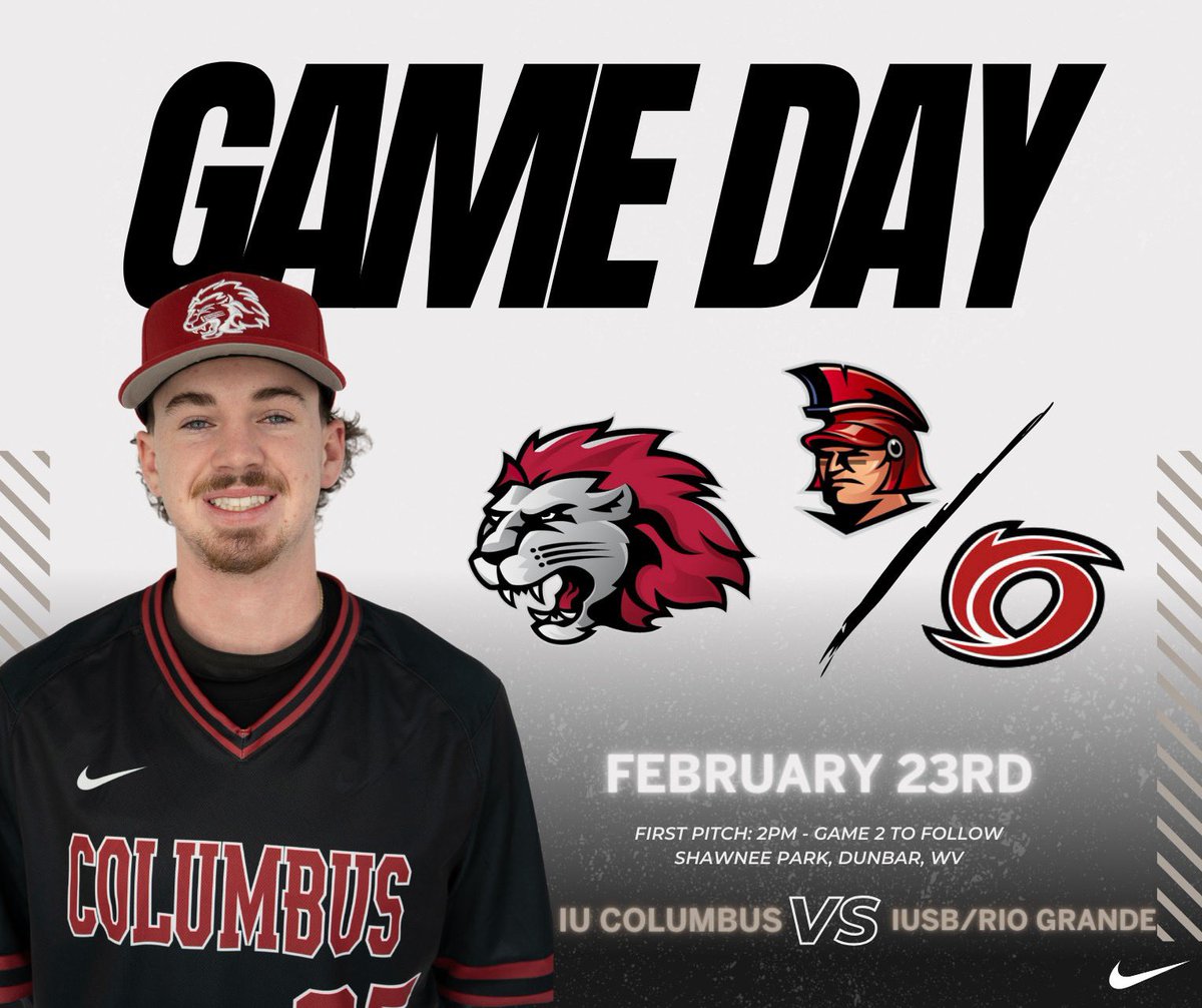 It’s Game Day‼️
⚾️ Crimson Pride
🆚 IU South Bend / Rio Grande
📍 Dunbar, WV
🏟️ Shawnee Park
🕖 First Pitch: 2PM, Game 2 to follow
💻 Live stats on GameChanger App
#rollpride