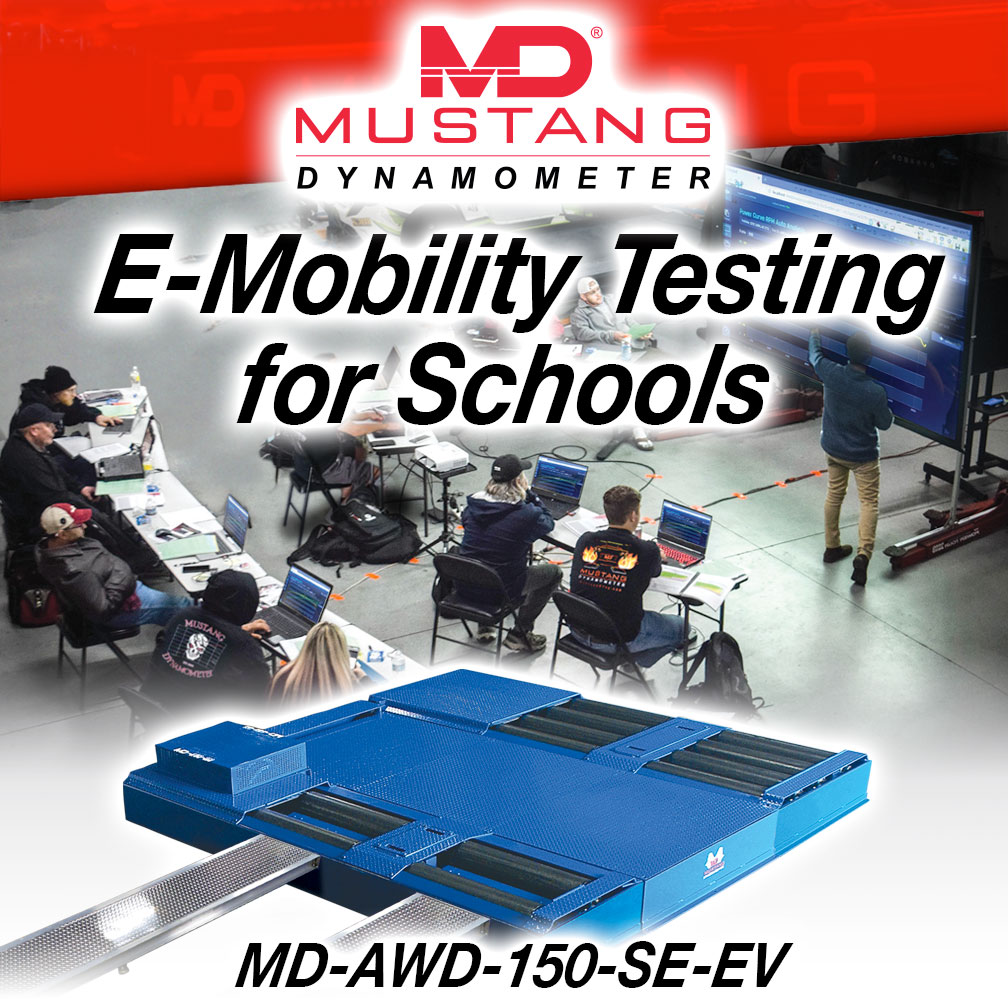 MustangDynos's tweet photo. Attention All Technical Automotive Schools
Mustang Dynamometer has announced a new dyno designed for testing EVs
The All New MD-AWD-150-SE-EV
https://t.co/DEwZI4HrVi
#MustangDynamometer
#MustangDyne 
#MustangDyno
#MustangDynos
#emobilitytesting
#technicalautomotiveschools https://t.co/a1VtNft3KL