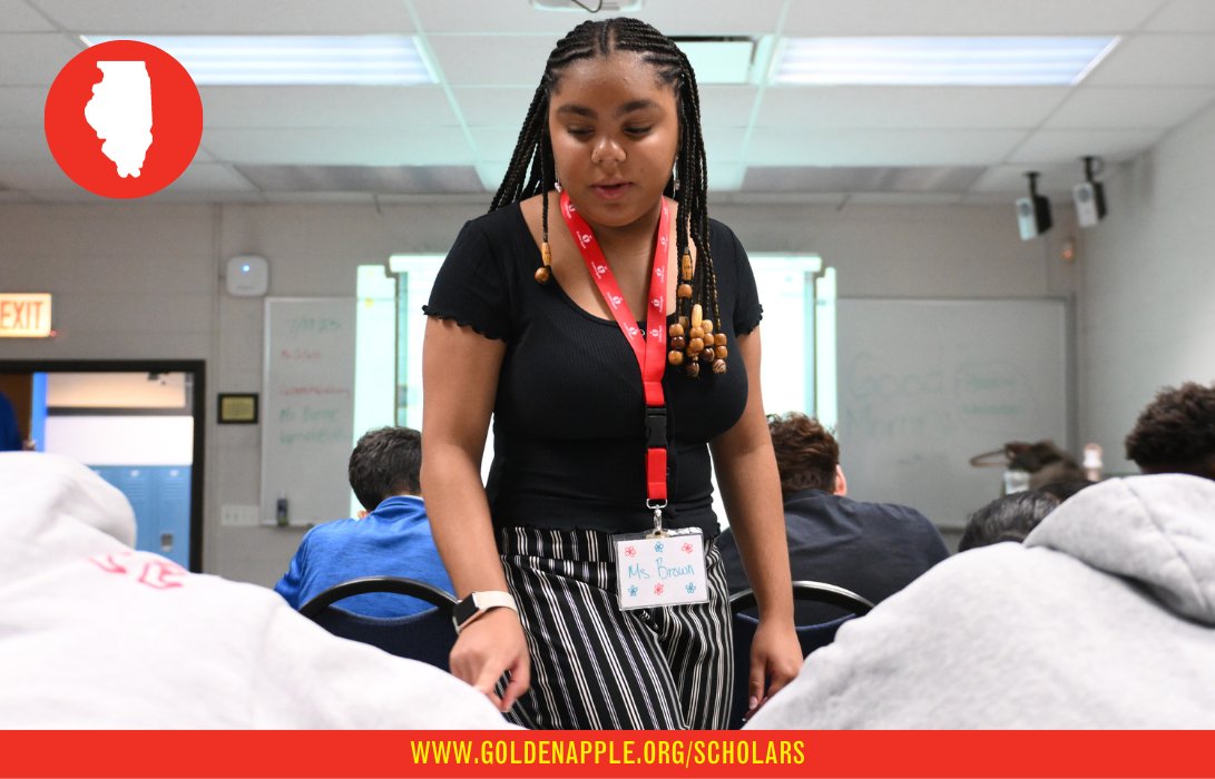 🎓🍏 Your teaching adventure begins with the Golden Apple Scholars Program in Illinois. Don't miss this opportunity to receive up to $23,000 in financial assistance and become an educator who shapes the future: bit.ly/3SpbrTG #EducatorJourney #GoldenAppleScholars