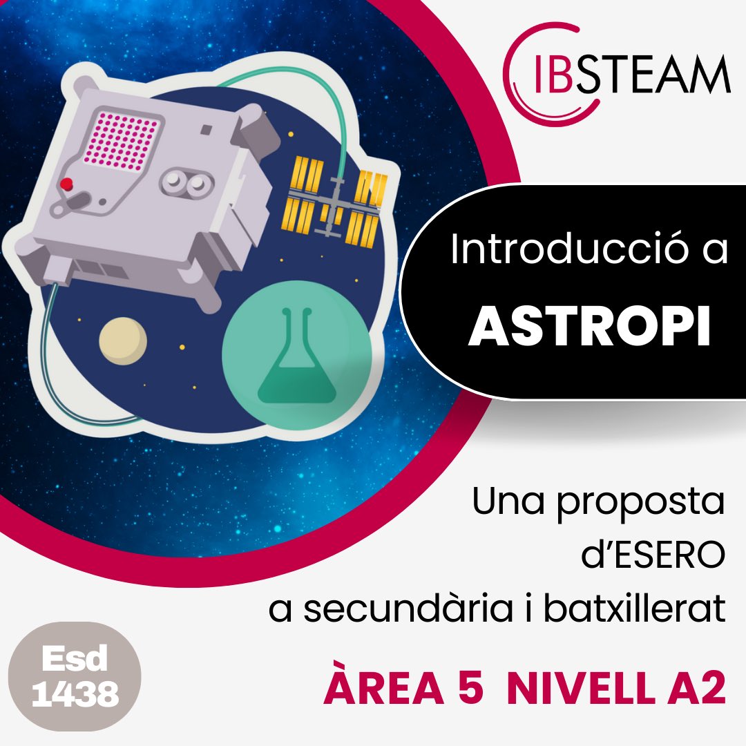 Ens complau anunciar l’obertura de les inscripcions per a la nostra última oferta formativa, “Introducció a Astro Pi. Una proposta d’ESERO a secundària i Batxillerat “, dirigida especialment a docents d’educació secundària i batxillerat.