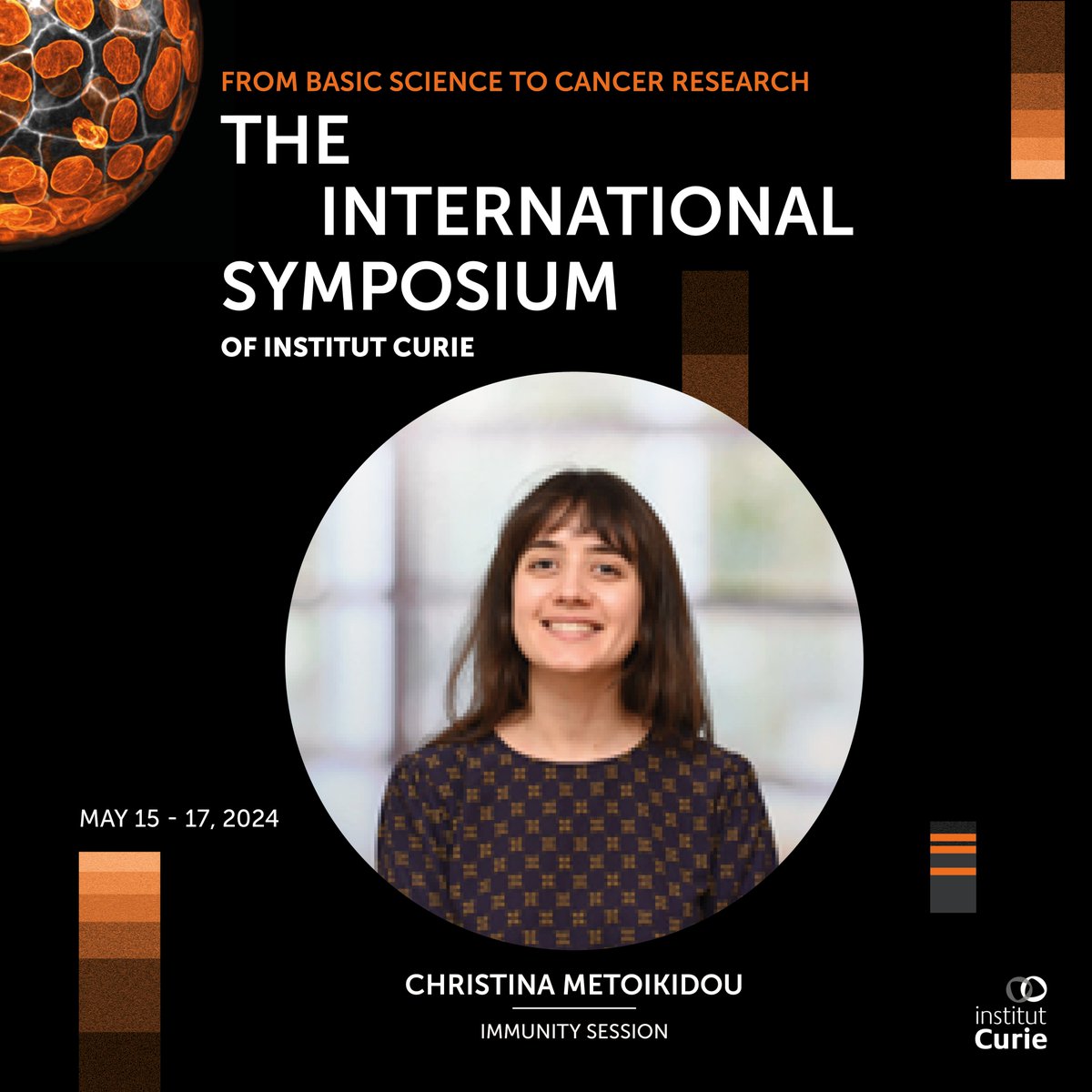 institut_curie's tweet photo. Don't miss the 1st International Symposium of Institut Curie, bringing together researchers from all walks of science such as @mt_christin, postdoctoral researcher at @NKI_nl, who will give a talk on intratumoral heterogeneity in luminal #breastcancer.

➡️ https://t.co/J0hPhOGyyX https://t.co/aSGEUkpDky