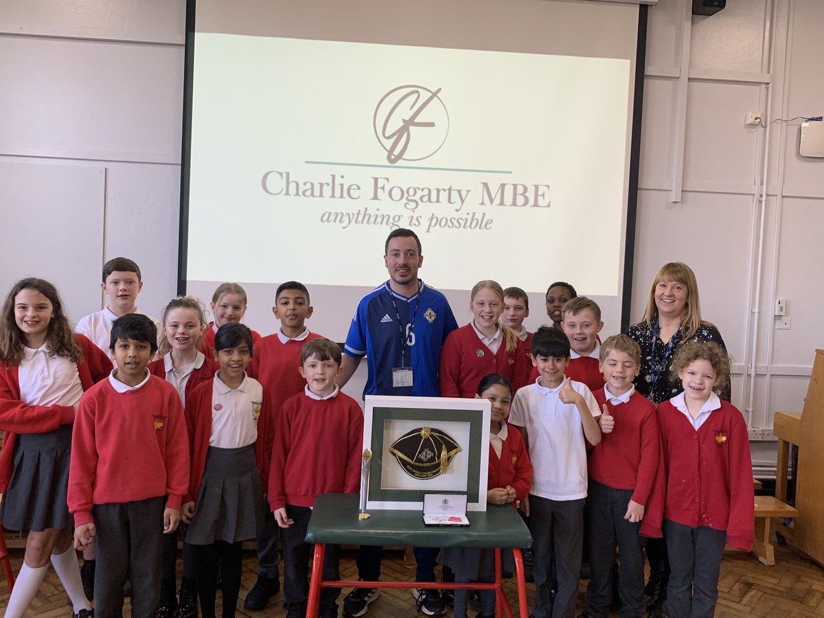 haslucksinfo's tweet photo. Today the children were in absolute awe listening to @ChazfogMBE telling them about his inspirational story.We are all so proud of you Charlie for what you have achieved and feel truly blessed to have you as a member of our school,you embody our #teamhaslucks #anythingispossible https://t.co/YzJudTufG4