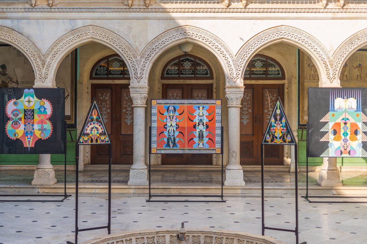 emmasumnerart's tweet photo. #JaipurArtWeek 2024, Ayushi Patni’s ‘Altered and Altered States’ at Albert Hall Museum explores what it means to engage with a landscape and be transformed by it. Referencing Jaipur, the works   invite you to explore the city’s strong emotive, historic and aesthetic foundations. https://t.co/phoXTqMJhD