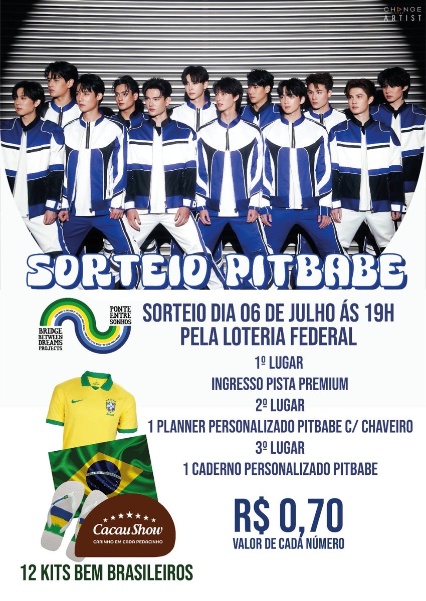 BBD_PROJECTS's tweet photo. Projeto composto por 12 Kits com:

🔹Camisa do Brasil
🔹Bandeira do Brasil
🔹Havaianas
🔹Cacau show 

Todos os kits serão entregues com um cartão contendo o nome de todos que participaram do projeto. 

Apoie e faça parte desse Mega Presente😉

#PitBabeTheSeries #Pitba https://t.co/RqcLDctIng