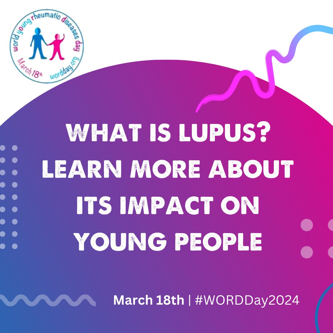 WORD Day aims to raise awareness of different #rheumatic conditions to help improve early diagnosis for children and young people. Learn more about lupus and the impact it has on the lives of young people: lupusuk.org.uk/what-is-lupus/ #WORDDay2024 #lupus #csle