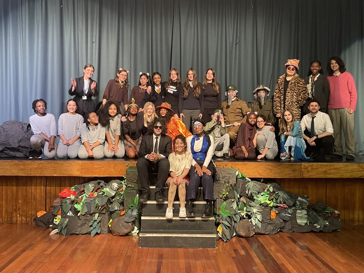 TheHurlinghamAc's tweet photo. We were blown away by our school musical of 'The Jungle Book' this week. Our students performed over two nights and it was such a celebration of community, creativity, drama and performance. Huge thanks to Ms Mayall, Mr Wright, Mr Clarke and Ms Stephenson for making this happen! https://t.co/J49u3xGSeN