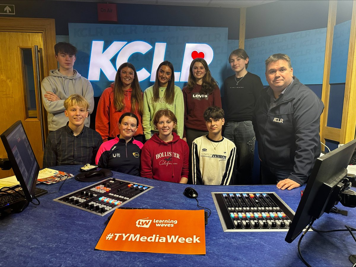kclr96fm's tweet photo. Congratulations to @LearningWaves TY Media Week 2024 students🤩It has been an amazing week here in KCLR with this group🙌
#tymediaweek https://t.co/baqGhhctZ1