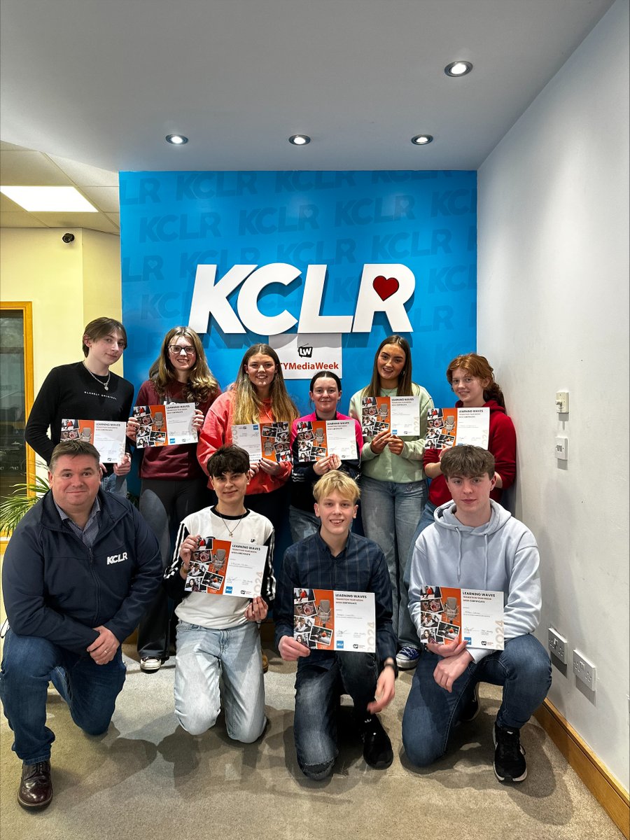 KCLR 96FM (@kclr96fm) on Twitter photo Congratulations to <a href="/LearningWaves/">Learning Waves Skillnet</a> TY Media Week 2024 students🤩It has been an amazing week here in KCLR with this group🙌
#tymediaweek Congratulations to <a href="/LearningWaves/">Learning Waves Skillnet</a> TY Media Week 2024 students🤩It has been an amazing week here in KCLR with this group🙌
#tymediaweek