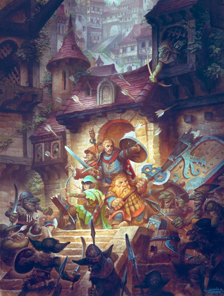 JagvarGames's tweet image. ‘Goblin Ambush’ by Justin Gerard