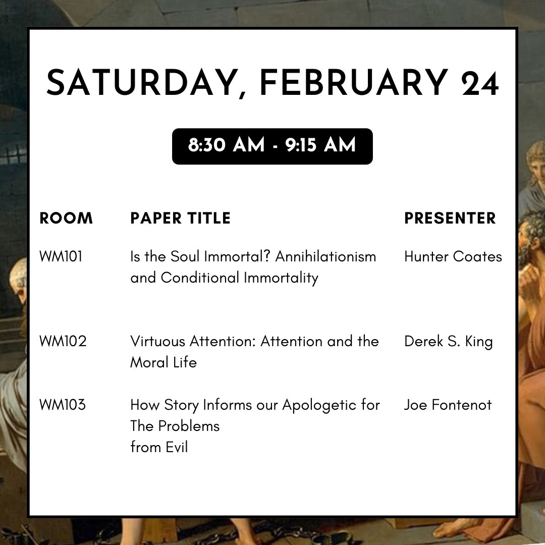 Schedule: Saturday, February 24th
Paper Session 5 (8:30 to 9:15 AM)