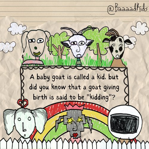 Is it wrong? The more I look at <a href="/baaaadkids/">Baaaad Kids 🐐❤️</a> the more I like them? Baaaaa