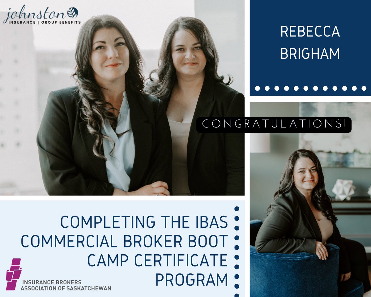 Atlas_York's tweet photo. Congratulations Rebecca for completing the IBAS Commercial Broker Boot Camp Certificate Program. She has now passed the baton onto our Director, Business Development, Courtney who has enrolled in the program! #commercialinsurance #skbrokers #businessinsurance #johnstoninsurance https://t.co/Nr9QwVpae4