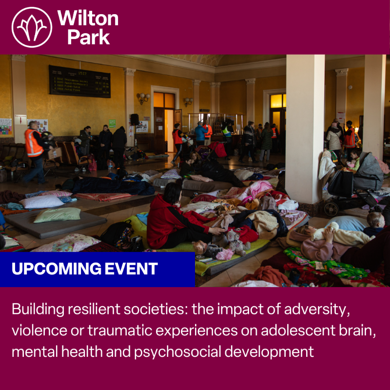 WiltonPark's tweet photo. 🗓️ Our dialogue this week aims to promote a paradigm shift in how adolescents affected by adversity, violence &amp; traumatic situations are viewed &amp; dealt with in rehabilitation, recovery &amp; reintegration processes.

🤝 @UNODC I @UNICEF I @save_children 

🔗 https://t.co/p3NnhmvsfW