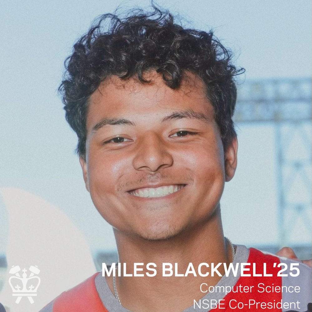 As we come together this afternoon to celebrate the 46th anniversary of our National Society of Black Engineers (NSBE) chapter, we want to spotlight another student leader who continues the mission of empowering Black engineers at Columbia: Miles Blackwell, a computer science…