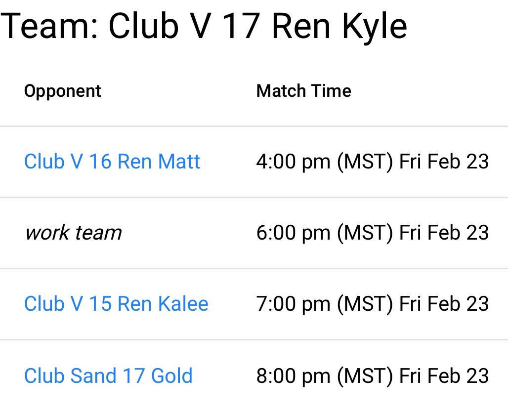 MadisonSetter99's tweet photo. HERE WE GO ‼️ Can’t wait to see what this weekend brings 🔥
🗓️February 23, 2024
➡️ February Power Seeding
📍Club V North ~ Court 2️⃣
🏐17 Ren Kyle https://t.co/6AlnACOf8k