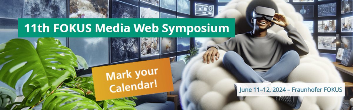 Save the date: Join us on June 11 and 12, 2024, at the 11th Fraunhofer FOKUS Media Web Symposium in Berlin, Germany, to discuss the latest developments and trends in Internet-based media delivery. hbbtv.org/event/11th-fok… <a href="/fraunhoferfokus/">Fraunhofer FOKUS</a> #FokusMWS