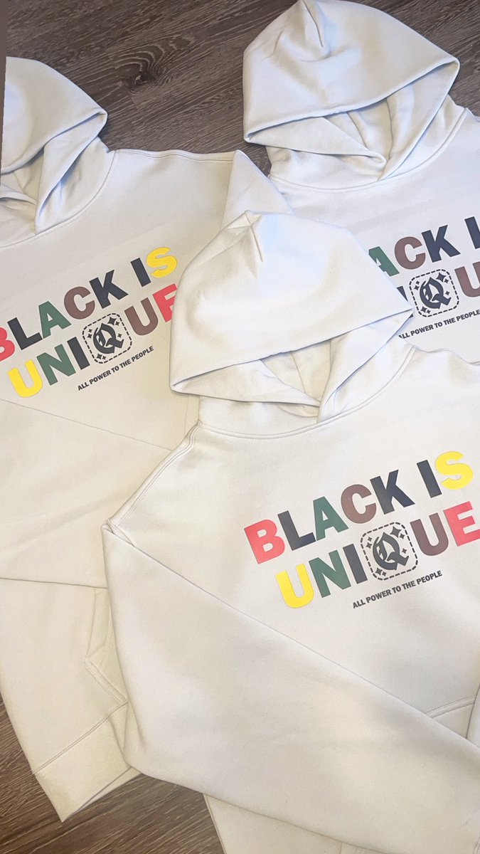 QssentialsGA's tweet photo. ❤️‍🔥✨✊🏾 “uniQue” Hoodie 
- Available now 
https://t.co/7RFey1T0Ay https://t.co/shf4o7mJ4l