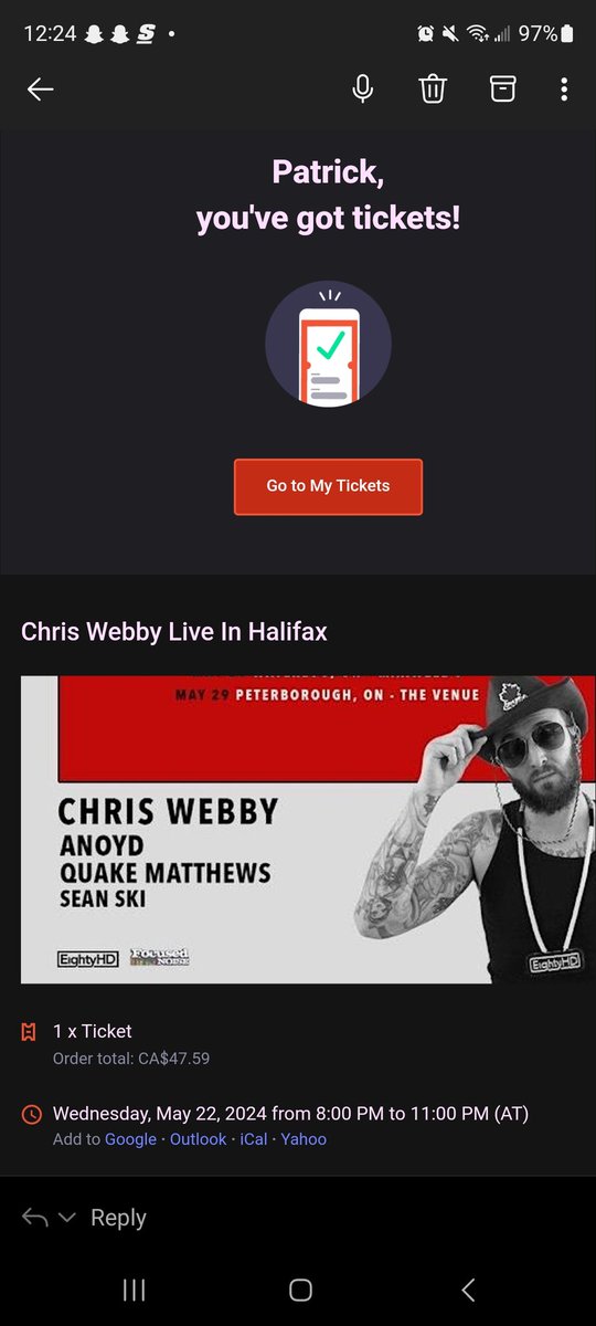 BuckMartinezMVP's tweet photo. @ChrisWebby life's better when you have something to look forward to! #Webby #EightyHD https://t.co/PfybjjdtlH