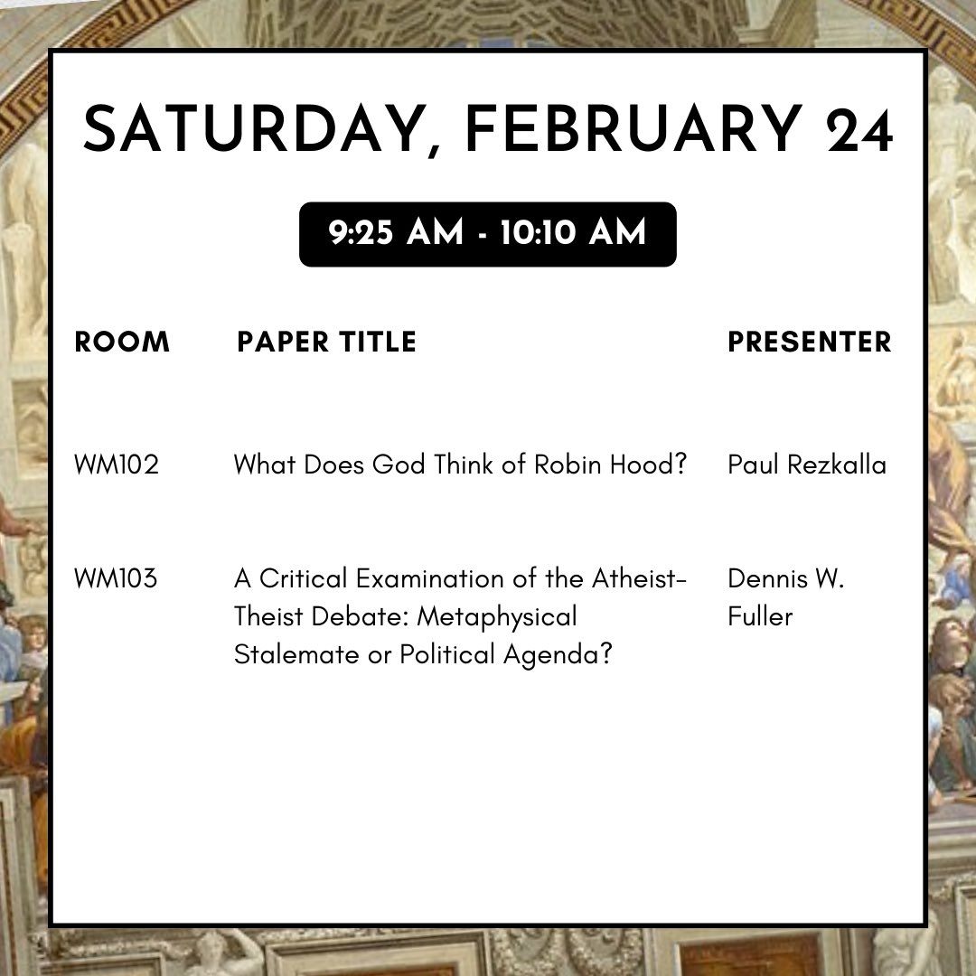 Schedule: Saturday, February 24th
Paper Session 6 (9:25 AM to 10:10 AM)