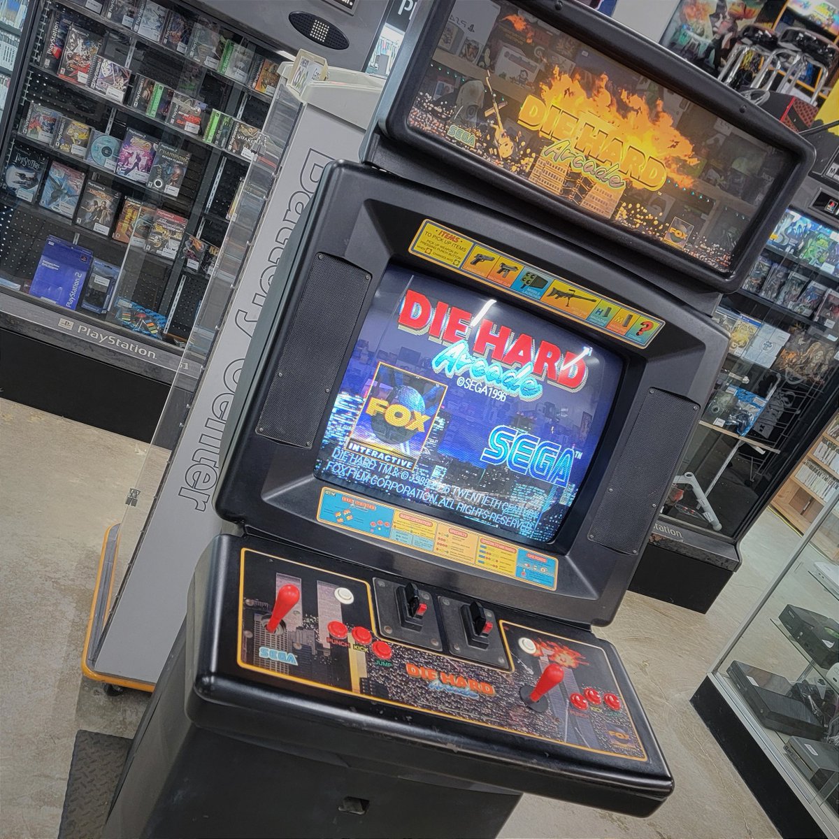 nostalgic_vg's tweet photo. YIPPIE-KAI-YAY!  Stop in all weekend to try out our #diehard cab on free-play!
(NOT FOR SALE)
https://t.co/StGKv35NnY
(859) 282-0096
🕹️🎮👾
#arcade #cabinet #beatemup #dynamitecop #nostalgic #retrogaming #videogames #vintage #onlinestore #gaming https://t.co/QM5KD3E1Ax