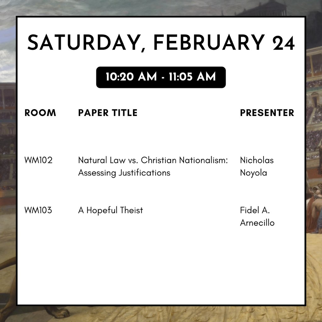 Schedule: Saturday, February 24th
Paper Session 7 (10:20 AM to 11:05 AM)