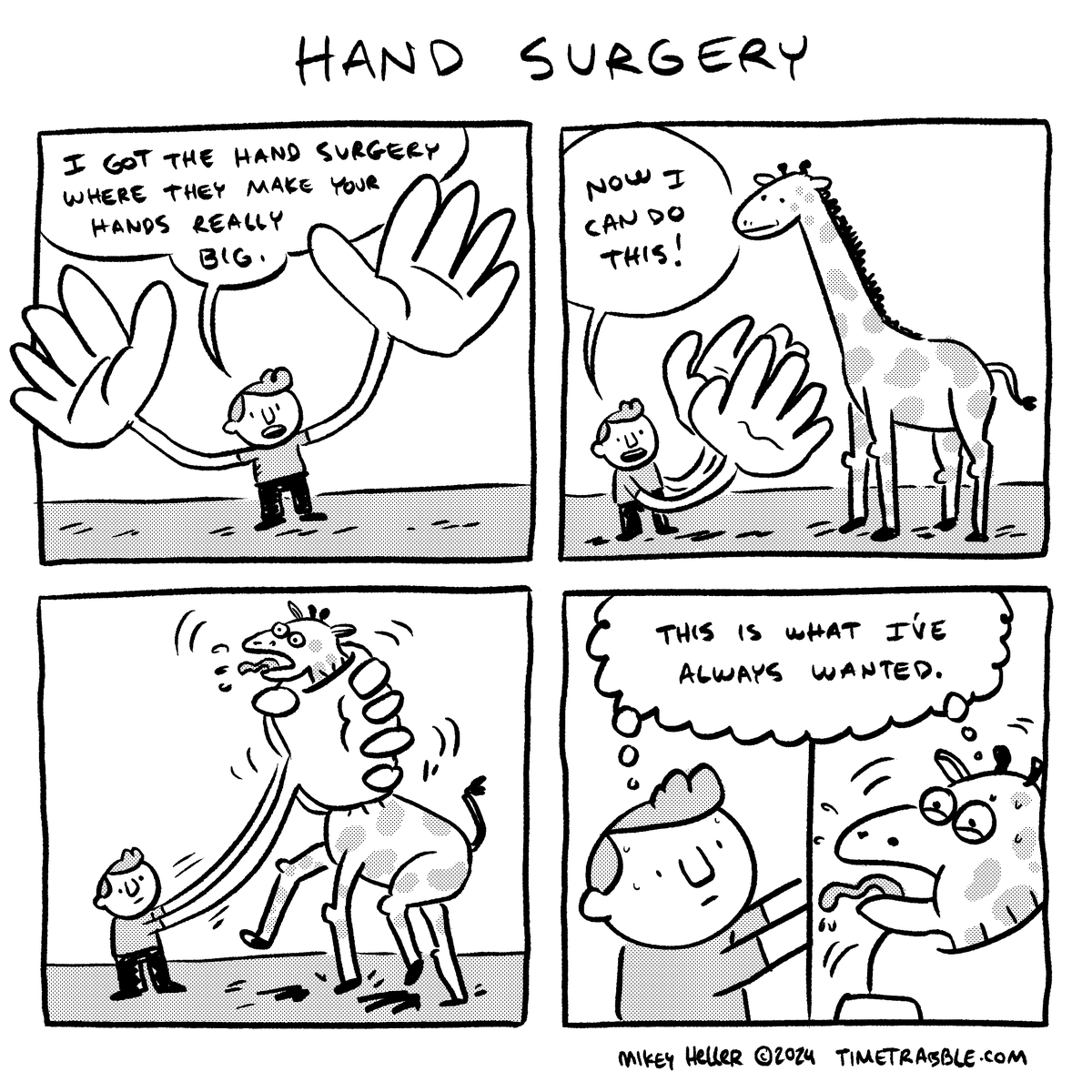 i drew a comic about hand surgery