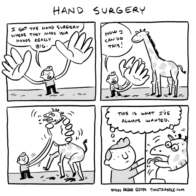 i drew a comic about hand surgery 