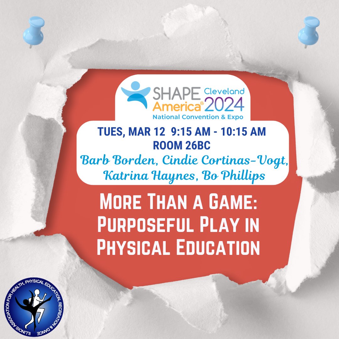 In the order they occur at #SHAPECleveland, IAHPERD will be posting session promos for IL Ts presenting. We'll post1⃣per day leading right up to the start of convention using #IAHPERDSHAPE24. Today features @BarbaraBorden9, @CindieLou70, @MshaynesPE & IAHPERD Pres @BoPhillips10!