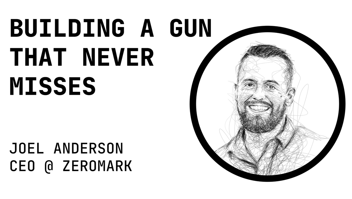 We spoke with Joel Anderson of <a href="/zeromarkinc/">ZeroMark</a>  about creating a gun that never misses, why there's never been a better time to launch a defense tech startup, and the future of warfare in the age of cheap of robotics.

hausb.io/blog/gun-that-…