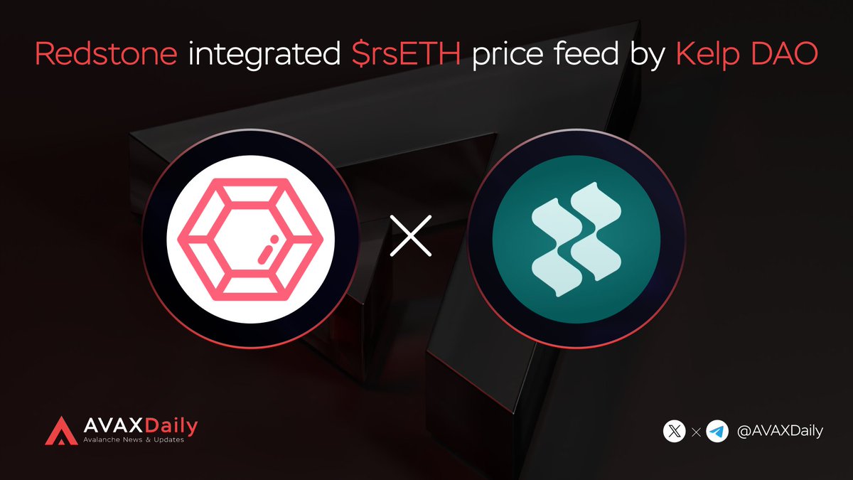 HYPERDailyTK's tweet image. 🎉Good New🎉
@redstone_defi integrated $rsETH price feed by @KelpDAO 

👉Kelp DAO is a liquid restaking protocol. Kelp's $rsETH, an LRT, Kelp DAO provides liquidity to otherwise illiquid assets when deposited into restaking platforms.

#Avalanche
x.com/redstone_defi/…