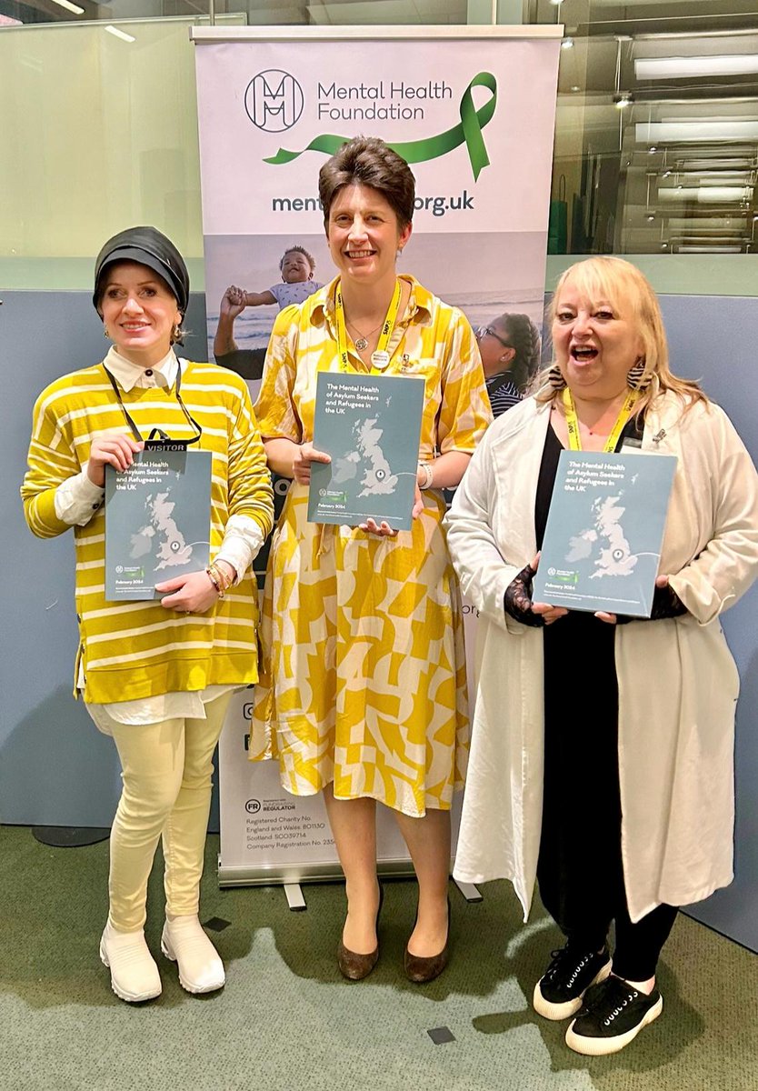 'Embrace mental health, we are humans. Coming together is the start of a healthy life and well-being' ~ Almas Wales Ambassadors attended the launch of the report: 'The mental health of asylum seekers and refugees in the UK' Read here: bit.ly/42StvZx @mentalhealth