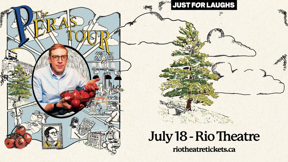 Stand-up comedian, writer, and filmmaker, best known for his Adult Swim series, “Joe Pera Talks With You,” <a href="/JosephPera/">Joe Pera</a> is bringing The Peras Tour to Vancouver July 18!
🎫 TICKETS: riotheatretickets.ca/events/29286-j…