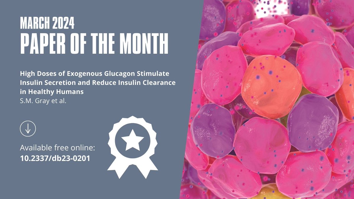 Articles are chosen monthly 🗓️ by the editor-in-chief and are🆓to read online #paperofthemonth #diabetes 👀doi.org/10.2337/db23-0……
@ADA_Pubs