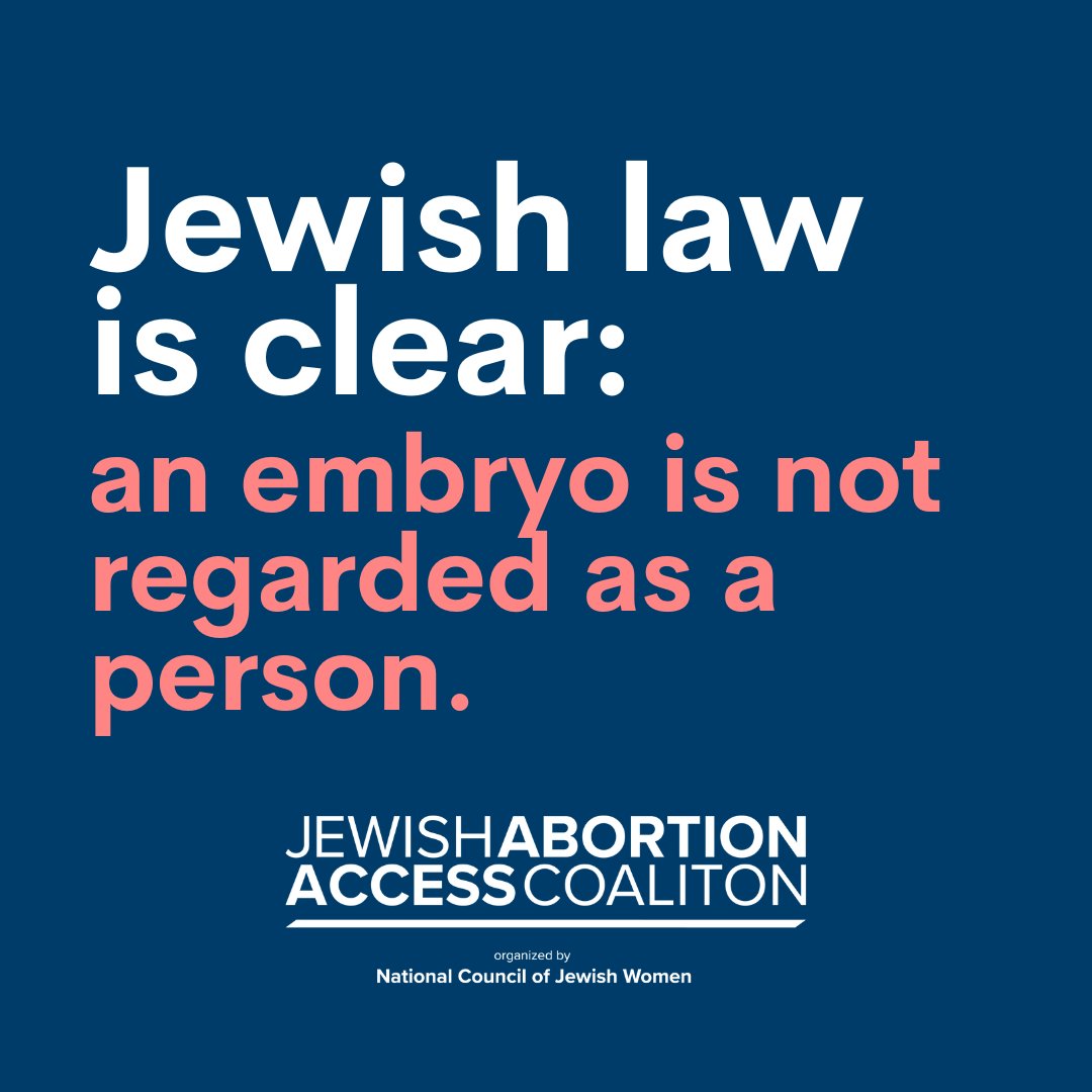 Jewish texts support reproductive freedom. Share this widely to let it be known what our religion supports. #JewsForAbortionAccess