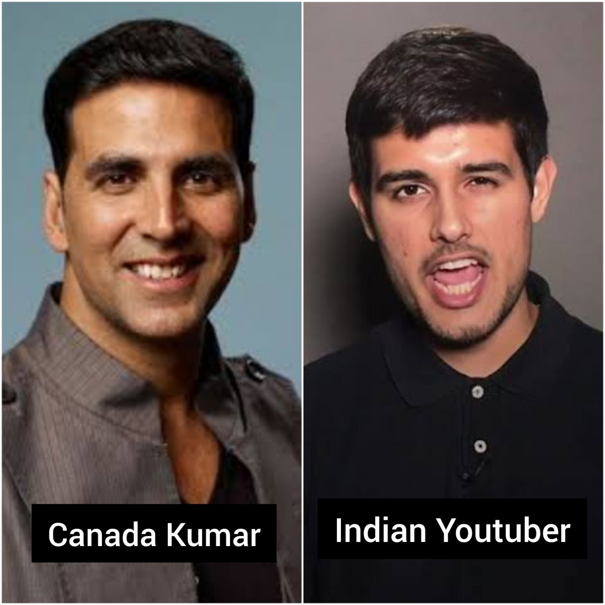 #AkshayKumar lives in India, works in India, pays tax in India, has never lived in Canada, has Indian passport but he is Canada Kumar.

#DhruvRathee has lived all his adult life in Germany, works in Germany, pays tax in Germany, married to a German and probably has German