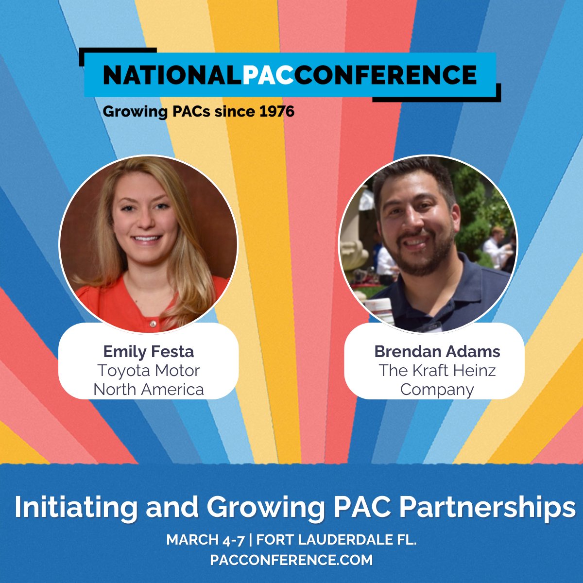 PACouncil's tweet photo. Partnering with existing leaders or groups can expand your PAC's reach, increase benefits &amp; more. At #PACConf24, @BrendanAdams13 @KraftHeinzCo &amp; Emily Festa @Toyota will provide guidance on initiating partnerships that grow your PAC engagement. Register: https://t.co/VZpnNVWMli https://t.co/GS4w3m5h57