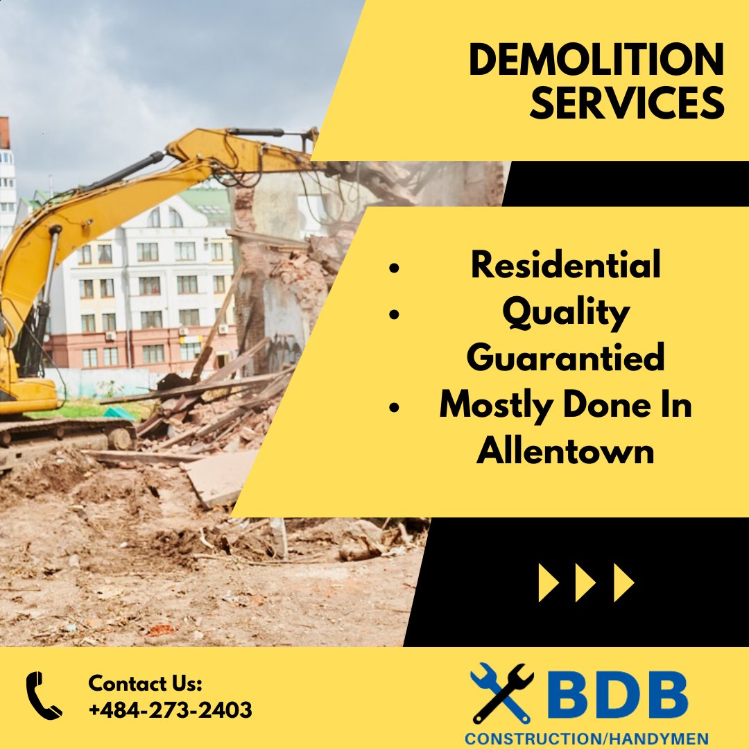 BdbHandyme63889's tweet photo. We do demolition work!!
Give us a call today! 484-273-2403
#construction #homeimprovement #homeimprovements #landscaping #handymen #pa #pennsylvania #allentown #allentownpa #eastonpa #bethlehem #bethlehempa #electrical #driveway #constructionlife #remodeling #snow #snowremoval https://t.co/CuXoOV3gkq