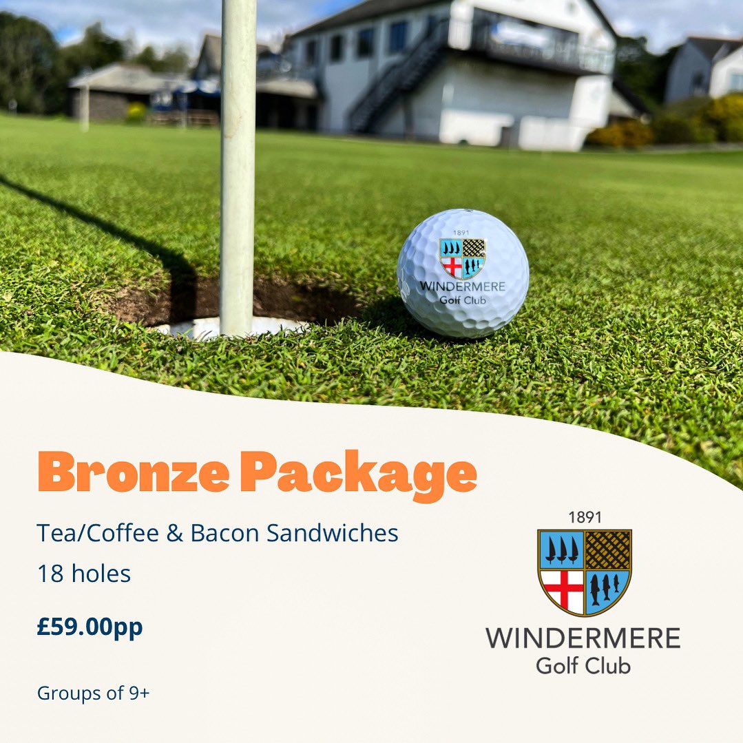 WindermereGolf's tweet photo. Our most popular package:
☕️ + 🥓 + ⛳️ = £59.00pp
Get in contact to book your group golf package at Windermere. 🏌🏼♂️
Full detatails: https://t.co/jogmjmufEW
#golfpackage #golfpackages #groupgolf #societygolf #golfsociety #golfers #golf #windermere #golfclub https://t.co/P1iRyskTf5