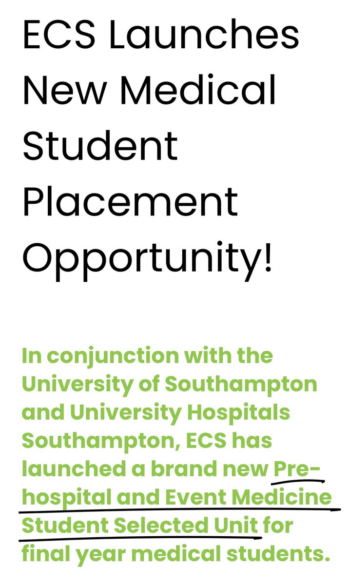 We’ve created an exciting opportunity for Medical Students @enhanced_c_s in partnership with Southampton University and University Hospital Southampton. Check out our new blog post 👇 enhancedcareservices.co.uk/ecs-latest/med…