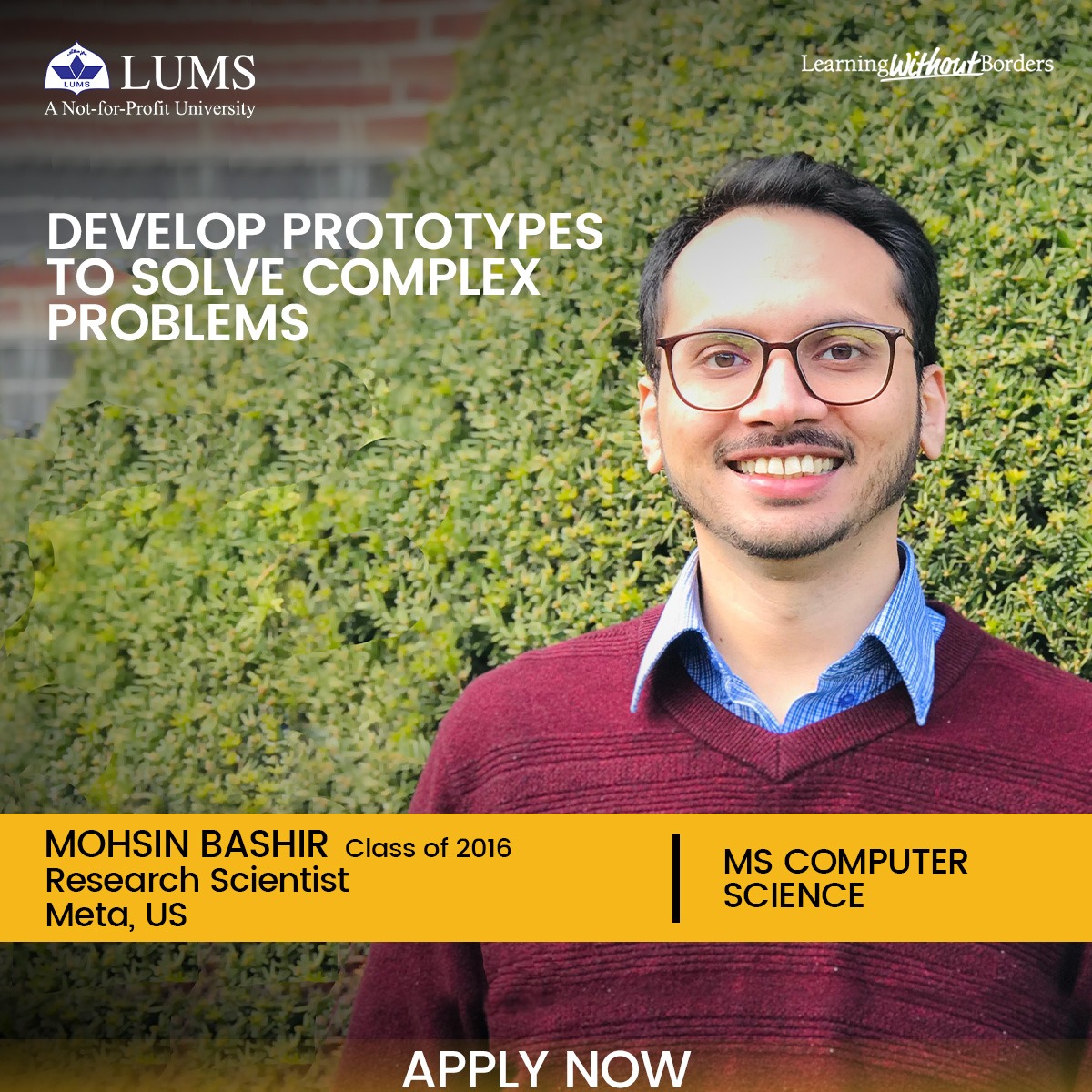 The MS Computer Science graduates from @sbasselums have secured prestigious positions in top tech companies & academia, showcasing the unparalleled opportunities awaiting you. Apply now to advance your career in technology! bit.ly/41gZhNI #LearningWithoutBorders