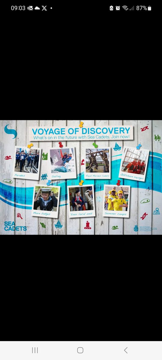 TS Trinity SCC (@trinityscc) on Twitter photo CALLING ALL 9 YEAR OLDS!
Ready for some serious fun?
Join our new 9yo Sea Cadets section for nautical themed fun, learning and adventure!
More info from:
CO@seacadetsedinburghtrinity.org
<a href="/CarrickKnowe/">Carrick Knowe Primary School</a> <a href="/corstorphineps/">Corstorphine Primary</a> <a href="/GrantonPS/">Granton Primary</a> <a href="/EastCraigsPS/">East Craigs Primary School</a> <a href="/DMainsPSA/">Davidson's Mains Parent & Staff Association</a> <a href="/WardieBay/">WardieBayResidents</a> <a href="/WardiePS/">Wardie PS</a> CALLING ALL 9 YEAR OLDS!
Ready for some serious fun?
Join our new 9yo Sea Cadets section for nautical themed fun, learning and adventure!
More info from:
CO@seacadetsedinburghtrinity.org
<a href="/CarrickKnowe/">Carrick Knowe Primary School</a> <a href="/corstorphineps/">Corstorphine Primary</a> <a href="/GrantonPS/">Granton Primary</a> <a href="/EastCraigsPS/">East Craigs Primary School</a> <a href="/DMainsPSA/">Davidson's Mains Parent & Staff Association</a> <a href="/WardieBay/">WardieBayResidents</a> <a href="/WardiePS/">Wardie PS</a>