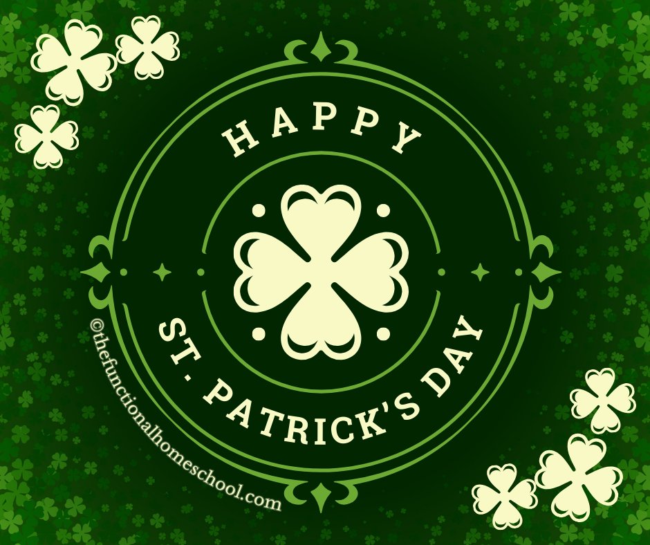Happy St. Patrick's Day from all of us here at The Functional Homeschool!
.
.
𝐘𝐨𝐮 𝐜𝐚𝐧 𝐡𝐞𝐥𝐩 𝐭𝐡𝐢𝐬 𝐩𝐚𝐠𝐞 𝐠𝐫𝐨𝐰! 𝘓𝘪𝘬𝘦, 𝘧𝘰𝘭𝘭𝘰𝘸, 𝘢𝘯𝘥 𝘴𝘩𝘢𝘳𝘦..
.
.
#homeschool #welovehomeschool #homeschoollife #stpatricksday #stpattysday