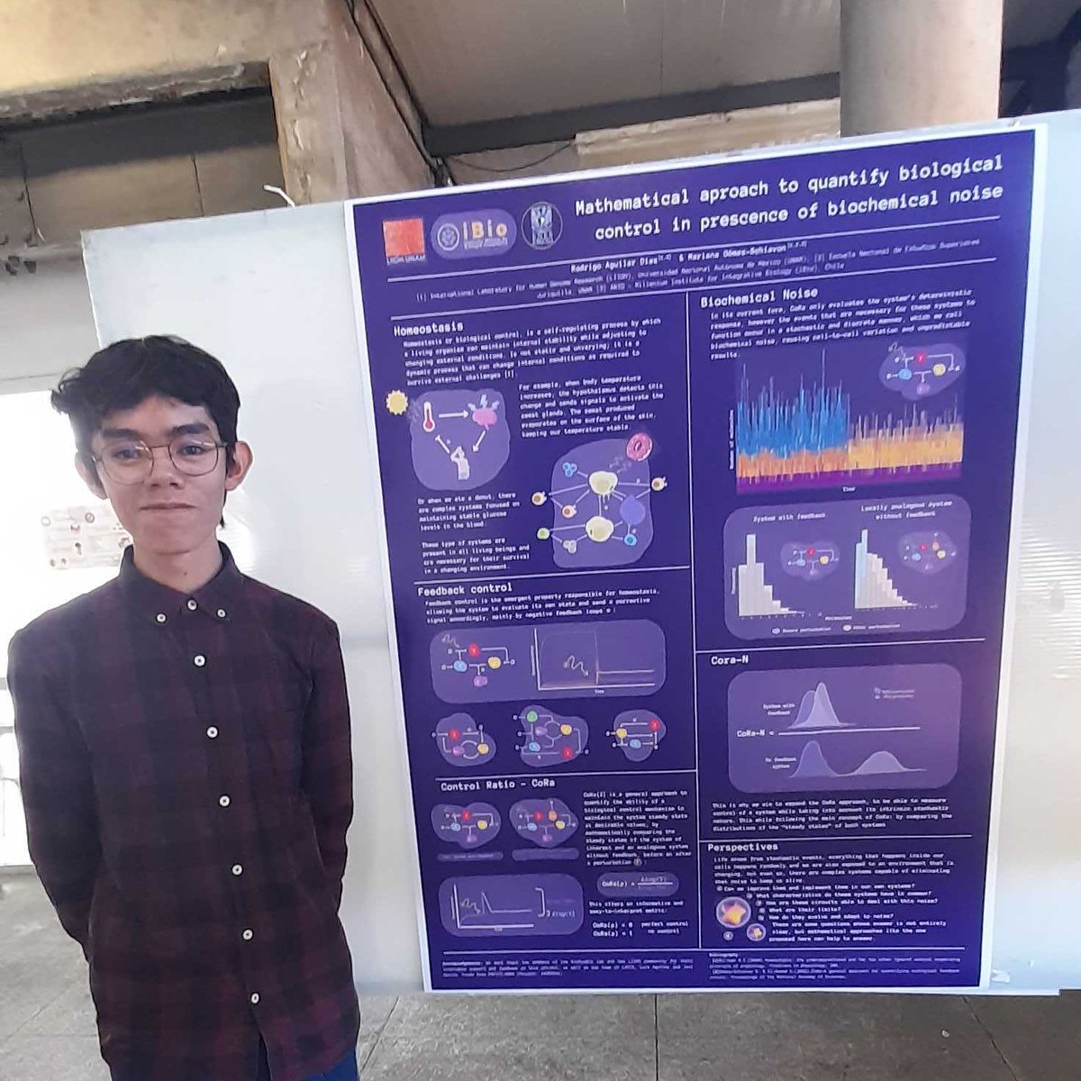 mgschiavon's tweet photo. Y por supuesto orgullosa también del excelente trabajo presentado en carteles por Athena Tamayo (@atmyo4), Rodrigo Aguilar, Diego Morales y Emiliano Sánchez (remoto) durante los Días Académicos #LIIGH24 😎 https://t.co/RqxspCvLRf
