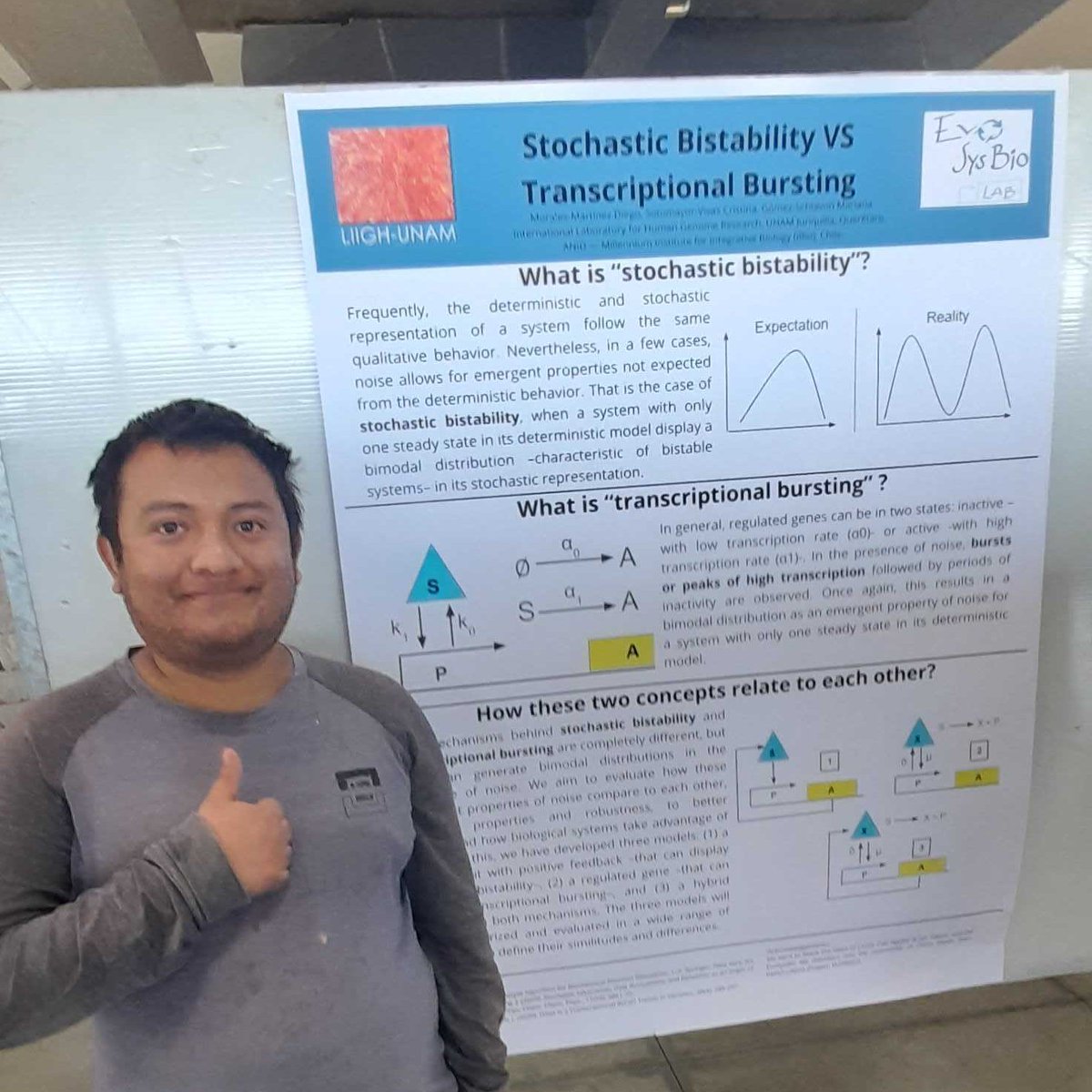 mgschiavon's tweet photo. Y por supuesto orgullosa también del excelente trabajo presentado en carteles por Athena Tamayo (@atmyo4), Rodrigo Aguilar, Diego Morales y Emiliano Sánchez (remoto) durante los Días Académicos #LIIGH24 😎 https://t.co/RqxspCvLRf
