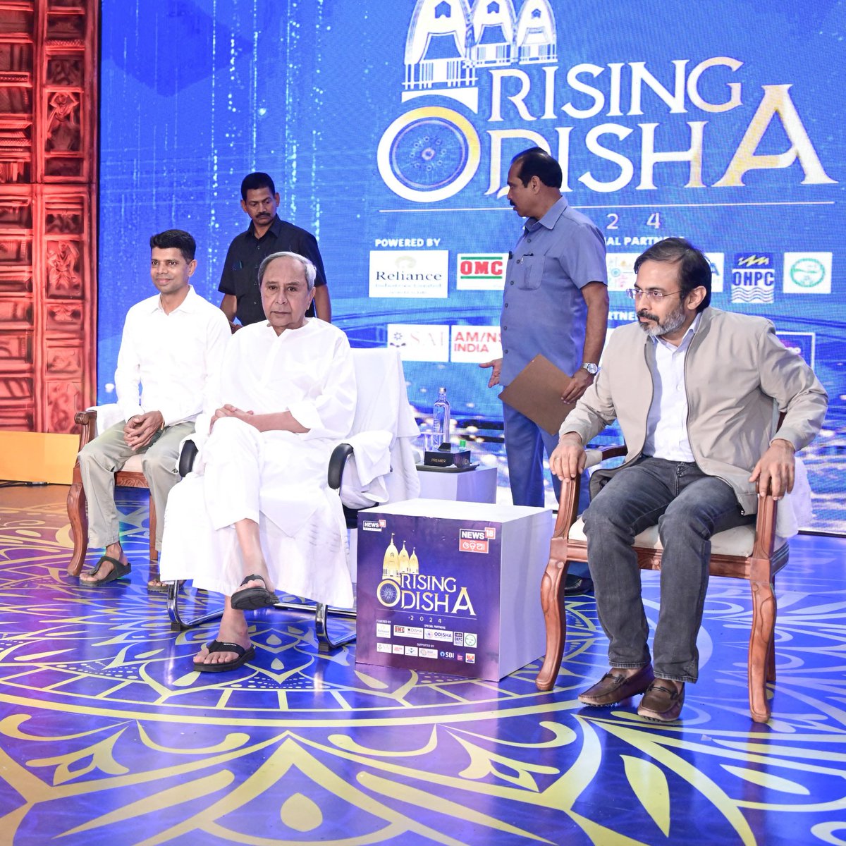 CMO_Odisha's tweet photo. Mentioning about state's sports ecosystem, CM said that #Odisha is a global model in hosting international sporting events and promotion of sports. Focusing on the healthcare transformation in the State, CM said that the #BijuSwasthyaKalyanYojana has empowered people at the grassroots. #OdishaCares #SusthaOdisha   

Highlighting that #Odisha is the top second state in attracting investments, CM said that for last several years Odisha has remained a revenue surplus state and ahead of other states in terms of economic growth. CM expressed confidence that Odisha will be among the top three states in a few years from now.