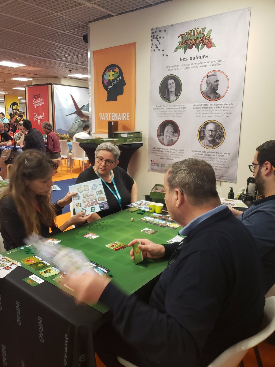 INRAE_Lutte_Bio's tweet photo. @INRAE_Lutte_Bio et @INRAE_PACA est présent à @fijcannes. Venez nous rencontrer et jouer avec nous sur les thèmes de la #Lutte_Biologique et du #biocontrole grâce à notre jeu Stal Invasion! Nous vous attendons en 16.02 😉 https://t.co/eXIBmK2EZm