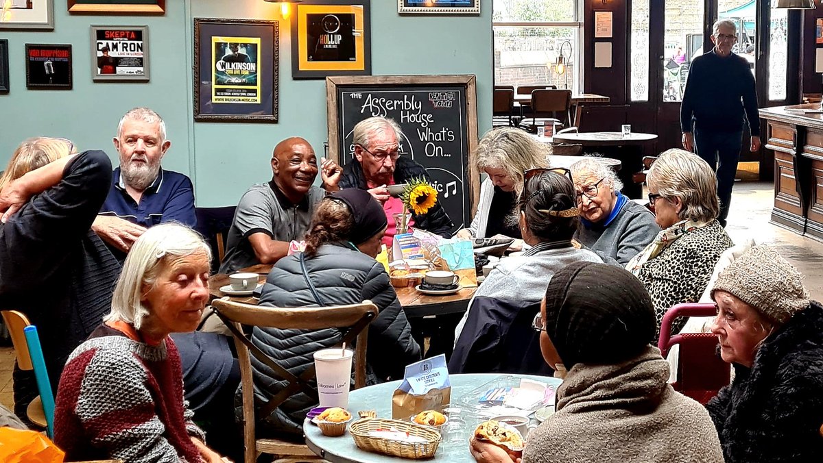 🤩Thank you to the brilliant team @assemblyNW5 and @greeneking for hosting our meetups and supporting our work @AgeUKCamden. We had a great time #today #Camden #Wellbeing #CommunityEngagement #age