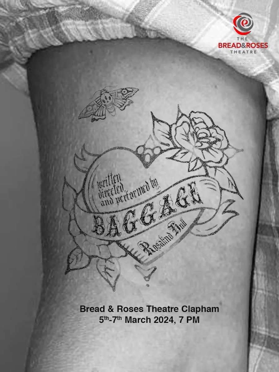 BreadandRosesTC's tweet photo. BAGGAGE
written, directed and performed by Rosalind Hull

A spoken word play about love, loss and finding your way through all the sh*t!

📅: 5-7 MARCH 
🎟️: https://t.co/av8j5ForqN https://t.co/m69D7nM0Pm