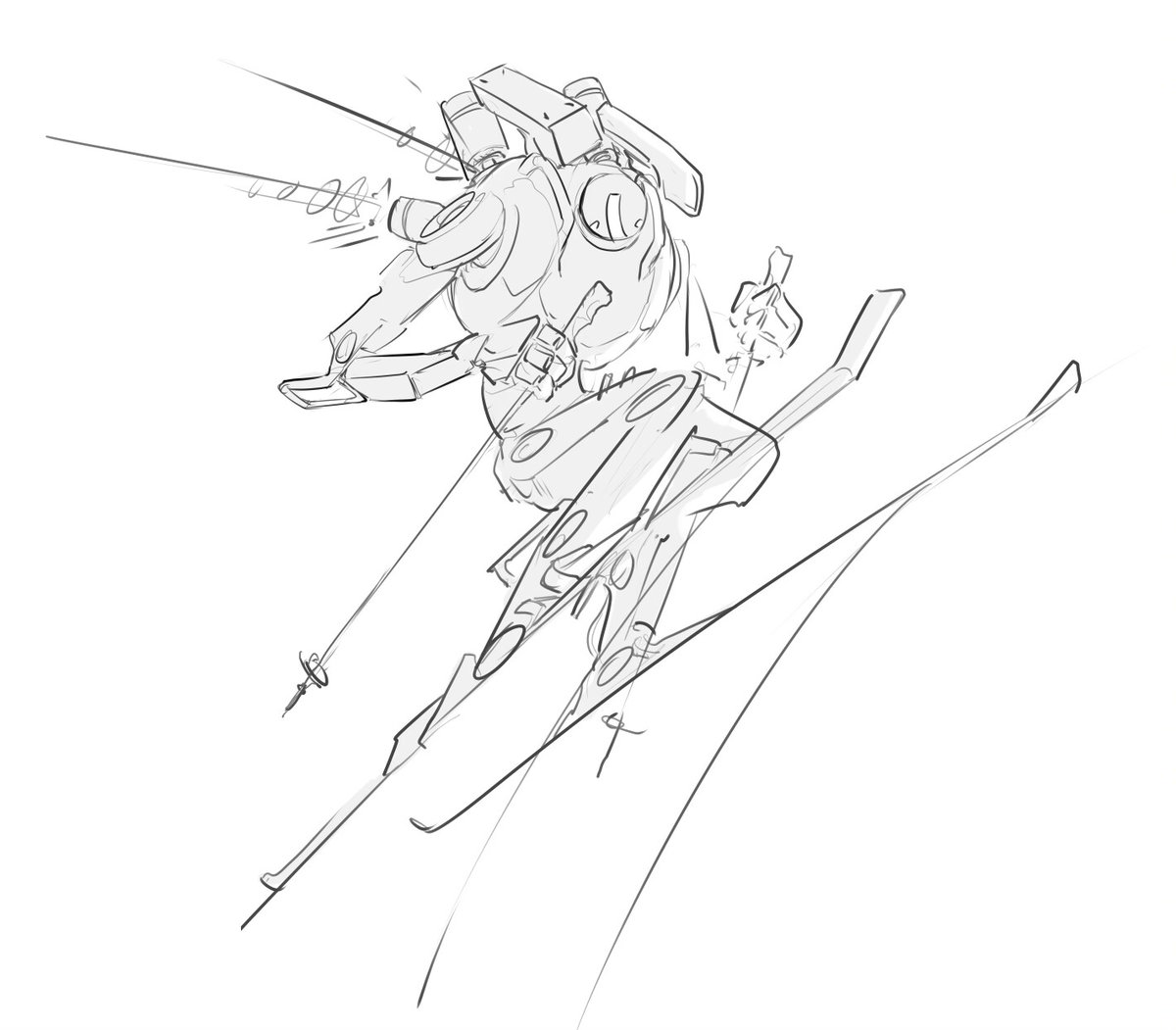 Sweetrollrobber's tweet image. #Titanfall2
Northstar's winter gear !

(How I wish I could go skiing…)