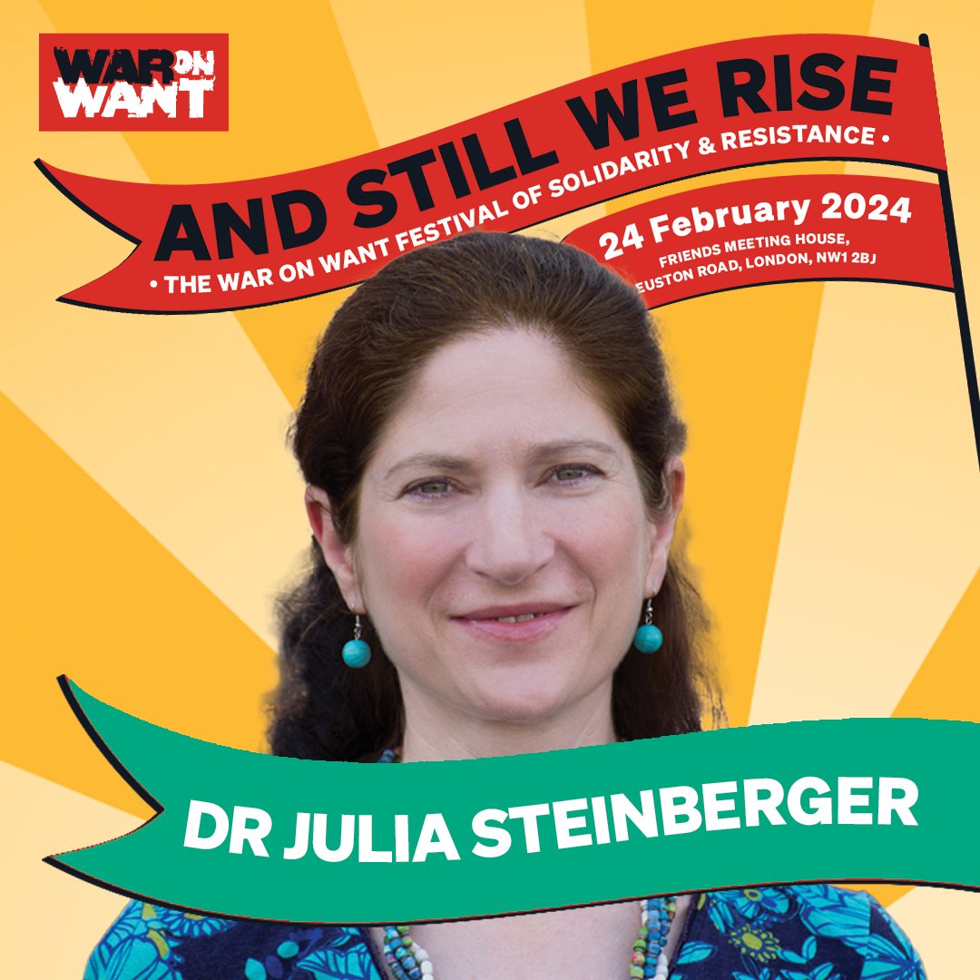 WarOnWant's tweet image. 🌱 @JKSteinberger is a Professor of Ecological Economics. Julia is a contributing author of the Intergovernmental Panel on Climate Change (IPCC) 6th Assessment Report. 

She'll be joining us virtually at #AndStillWeRise for 'Putting the Justice in the Just Transition'.